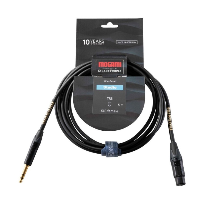 Mogami 12 0037 Gold TRS-XLRF Balanslı Kablo (5mt) | Enstrüman ve Mikrofon Sinyal Zinciri